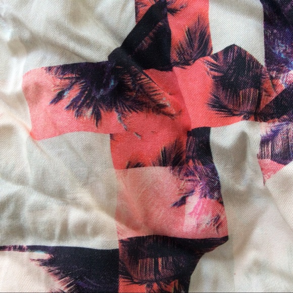 1 STATE PALM TREE PRINT A LINE SKIRT MEDIUM - Picture 5 of 8